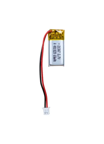 401020 3.7 VOLT 60 MAH LİTYUM POLİMER PİL