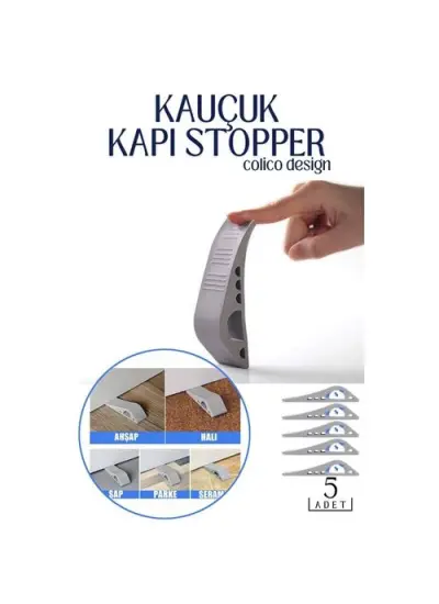 Kauçuk Kapı Stopperi Colico Design 5 Adet