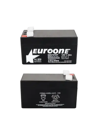 EO121.3 12 VOLT - 1.3 AMPER AKÜ (96 X 42 X 52 MM)