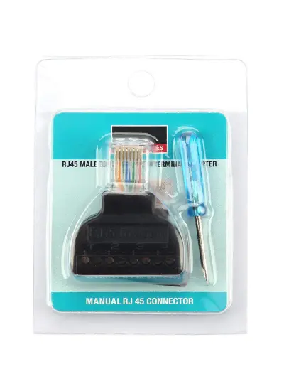 PM-24267 RJ45 TO 8 PİN SCREW TERMİNAL ÇEVİRİCİ