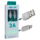 METAL YAYLI IPHONE LIGHTNING 1 METRE USB DATA VE ŞARJ KABLOSU