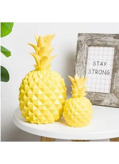 Ananas Şeklinde Desenli Büyük Boy Pilli Masa ve Gece Lambası