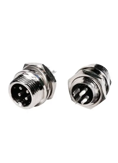 MAYK FİŞ ŞASE MIKE KONNEKTÖR 4PIN 16MM ERKEK