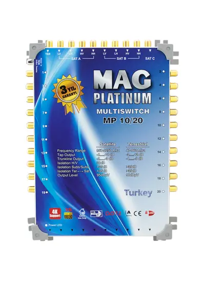 10*20 KASKATLI UYDU SANTRALİ MAG PLATINUM