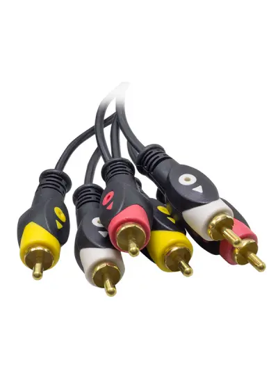 3 RCA + 3 RCA 3 METRE 1.KALİTE KABLO