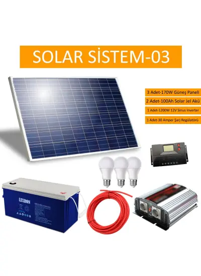 Güneş Enerji Solar Panel Paket-03