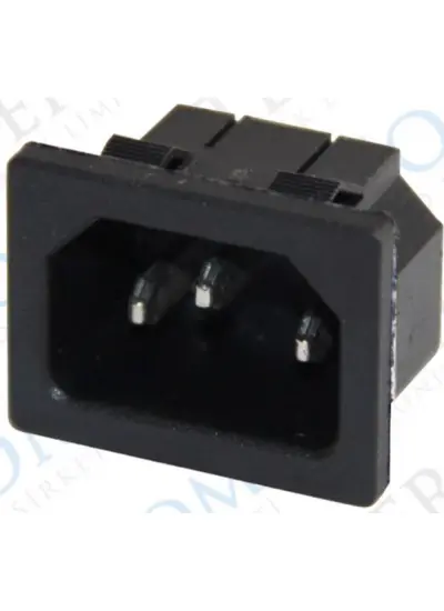 C14 POWER SOKET ERKEK KULAKSIZ AS-04 (IC-212B)