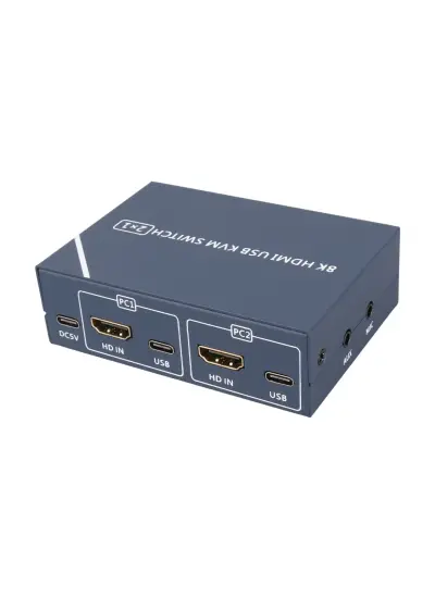 PM-11777 8K HDMI USB KVM SWITCH 2X1