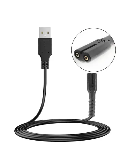 G-5352 Güç Power Tıraş Kablosu Usb 1 Metre Siyah No 2