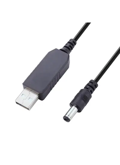 PM-21568 USB TO DC 5.5*2.5 MM UÇLU 9 VOLT 1 AMPER 5 VOLTU-9 VOLTA ÇEVİRİCİ ADAPTÖR