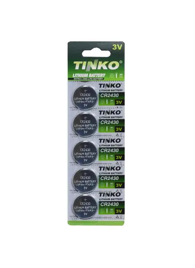 TİNKO Pil Düğme 2430 3V 5Li Paket