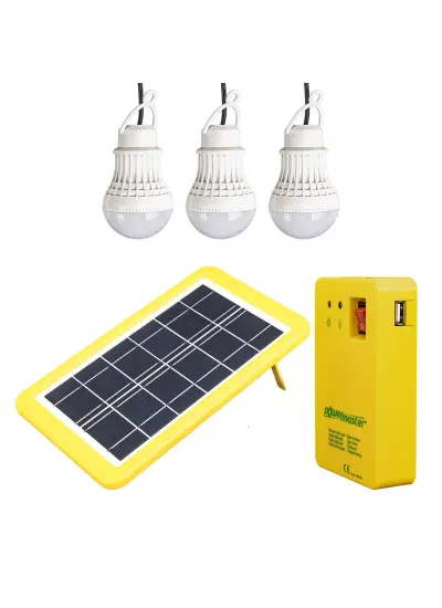 PM-8905 GÜNEŞ PANELLİ 3 LAMBALI POWERBANK ÖZELLİKLİ ÇOK AMAÇLI ŞARJLI SOLAR AYDINLATMA