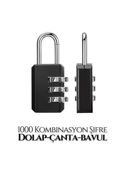 Şifreli Mini Dolap Çanta Bavul Kilidi 20mm