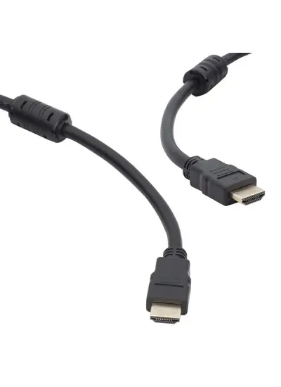 PLASTİK DÜZ SİYAH 15 METRE POŞETLİ HDMI KABLO