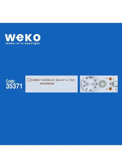 WKSET-5653 35371X12 CX65D07-ZC22AG-04 7S1P - 303CX650038 12 ADET LED BAR