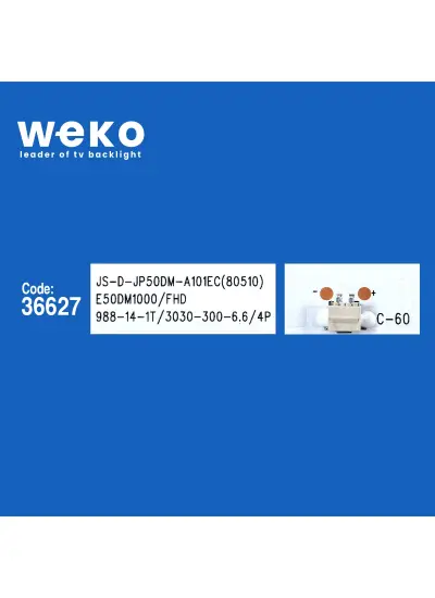 WKSET-5822 36627X4 JS-D-JP50DM-A101EC ((81112) 80510)  E50DM1000/FHD  4 ADET LED BAR 6V