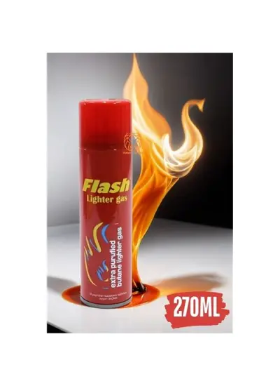 Flash Bütan Çakmak Gaz 270 Ml