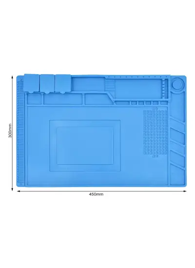 S-160 ISIYA DAYANIKLI SİLİKON TAMİR ONARIM LEHİM MATI PEDİ MAGNETLİ-ANTİSTATİK (45X30 CM)