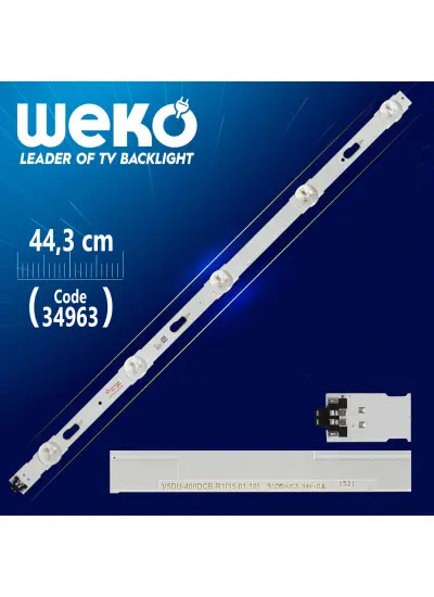 S_5U75_40_FL_R05_REV1.2 - LM41-00117B - LM41-00120R RİGHT V5DU-400DCB-R1 - 44.3 CM 5 LEDLİ - (WK-781)