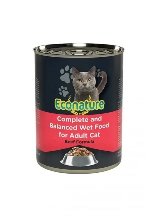 Econature Sığır Etli Yetişkin Konserve Kedi Maması 400 Gr