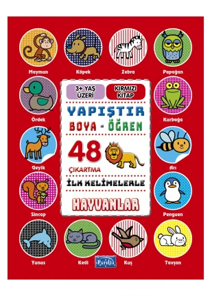 İlk Kelimelerle Hayvanlar Yapıştırboyaöğren