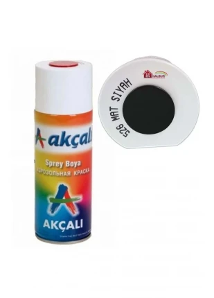 Akçalı Sprey Boya 400 ml 526 Mat Siyah