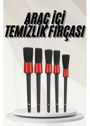 Araç İçi Led Aksesuar 5 Farklı Detaylı Araba Temizlik Fırçası Oto Temizleme Fırçası