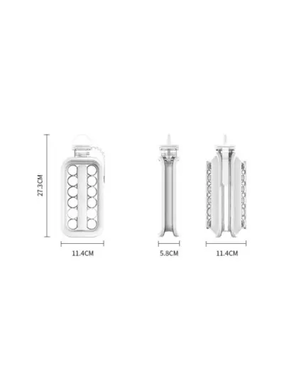 Buz Topu Kalıp 2 In 1 Buz Küpü Maker Su Şişesi