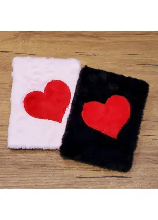 Kalpli Peluş Kapaklı Defter Hediyelik