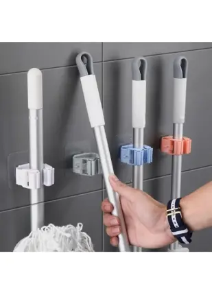Yapışkanlı Mop Tutucu Seti 4 Adet