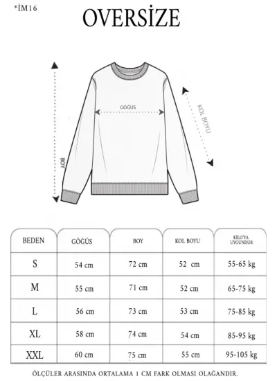 Üç İplik Bisiklet Yaka Baskılı SweatShirt - Siyah