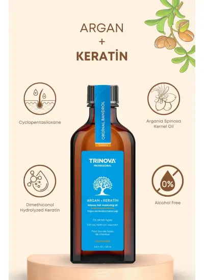 Trinova Argan Keratin İkisi Bir Arada Saç Serumu 100 Ml