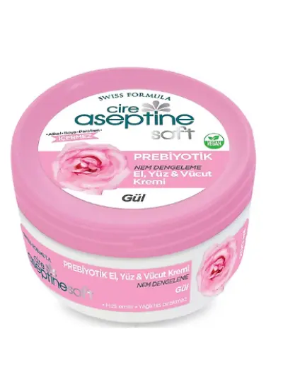 Cire Aseptine Gül Özlü Prebiyotik Krem 200ml