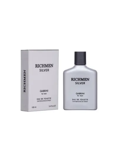 Gabrini Richmen Silver Edt For Man 100 Ml