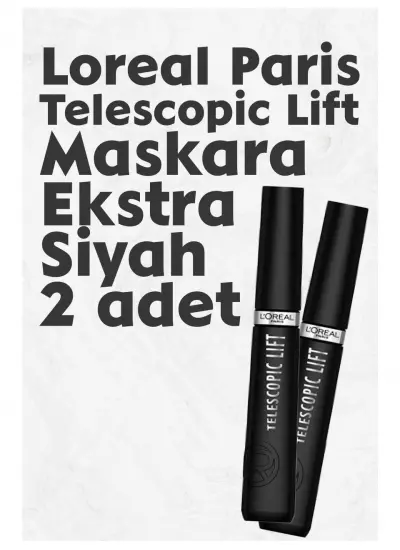 L'Oréal Paris Loreal Paris Telescopic Lift Maskara Ekstra Siyah x 2 Adet