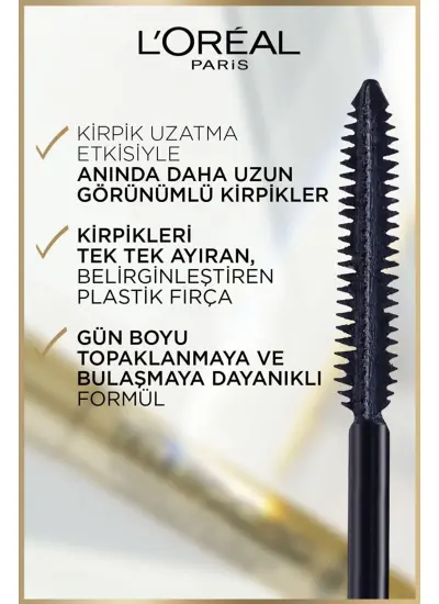 L'Oreal Paris Telescopic Gold Maskara - Siyah