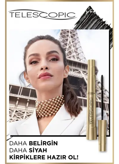 L'Oreal Paris Telescopic Gold Maskara - Siyah