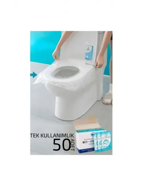 Klozet Kapağı Kılıfı Hijyenik Tek Kullanımlık 50 Adet