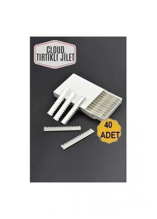 ModaCar 40 ADET Tırtıklı Cloud Jilet 717005 Toptan Paket