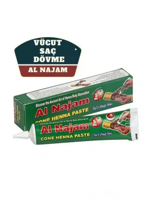 Transformacion Al Najam Kırmızı Vücut Saç Dövme Hint Kınası