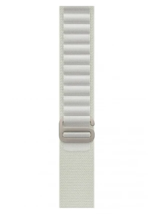 Apple Watch 8 Ultra 49 Mm Uyumlu Kordon Alpine Loop Örgü Işlemeli Kayış, Beyaz