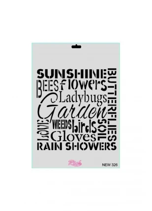 Rich New Seri N-326 Stencil 35x25 cm