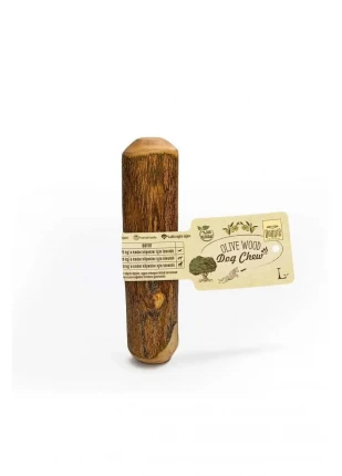 Doğal Zeytin Ağacı Çiğnenebilen Köpek Oyuncağı L 19 x 3,5 cm - 25 kg