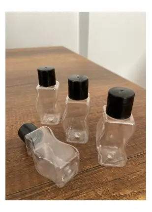 100 Adet Kapaklı Boş Şişe 30 Ml Dekoratif Şampuan Şişesi Us-06