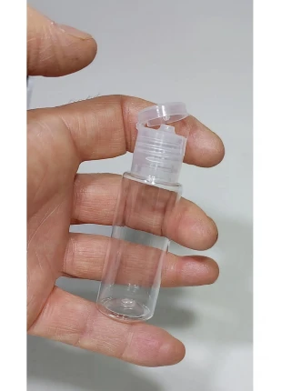 10 Adet Parfüm,kolonya,dezenfekten,ve Deterjan Için Boş fliptop kapaklı Şişe 30 ml Şeffaf