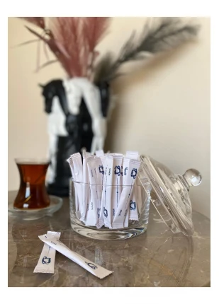 Alazpack Stick Şeker Beyaz Baskılı 3gr 1000 Adet