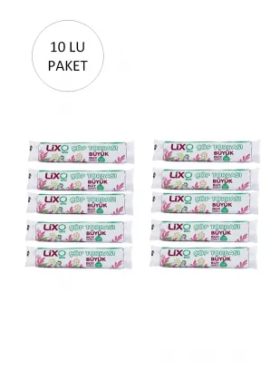 Büyük Boy Çöp Torbası 65 x 80 cm 10 Lu Rulo x 10 Paket = 100 Adet (Mavi) Büyük Boy Çöp Torbası 65 x 80 cm 10 Lu Rulo x 10 Paket = 100 Adet (Mavi)