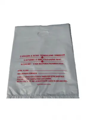 Otel Kirli Çamaşır Poşeti Torbası Laundry Bag Hijyen Torbası Kuru Temizleme Torbası 475 Adet