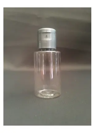 10 Adet 30 Ml Fliptop Kapaklı Om80 Gri Kapaklı Dezenfektan Kolonya Boş Plastik Şişesi - 30 ml