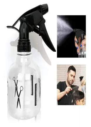 Profesyonel Berber Kuaför Sprey Şeffaf Boş Fısfıs Şişe Plastik (500 Ml)